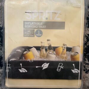 ☀️NEW☀️Spritz Graduation Black and White Inflatable Serving Tray